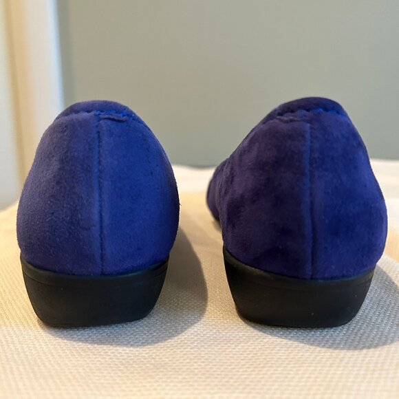 NEW (NWOT) Clarks Propose Spire blue suede ballet flats sz 7.5 - Picture 5 of 16